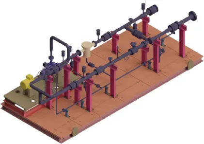 Diesel Unloading Metering Skid Structure